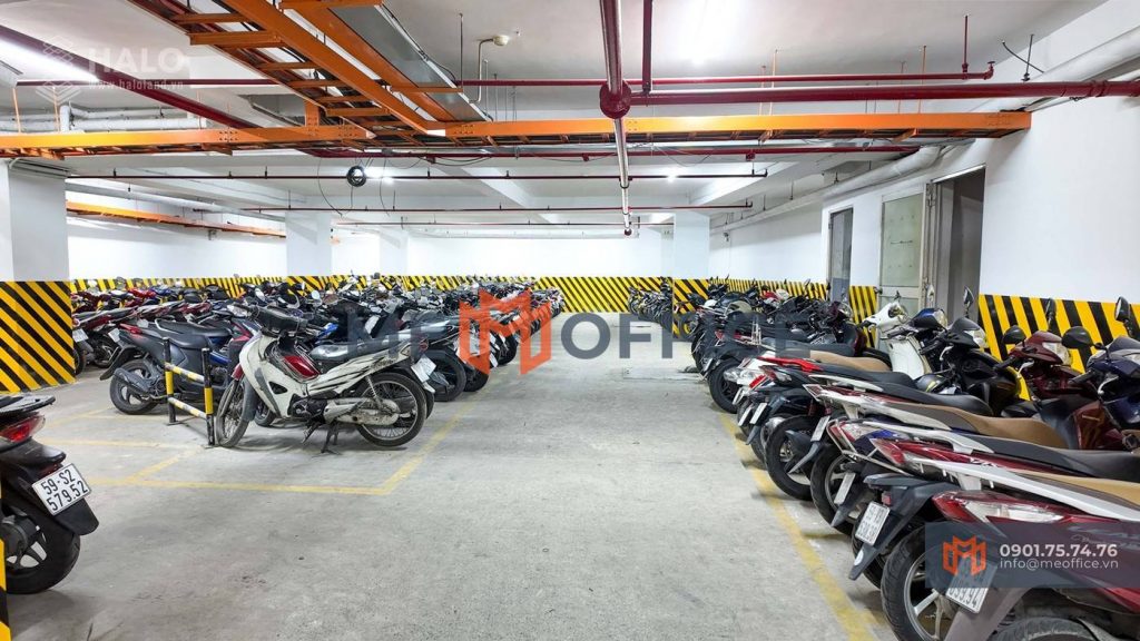 Tầng hầm văn phòng cho thuê Halo Building Đinh Bộ Lĩnh (67 Đinh Bộ Lĩnh, Phường 26, Quận Bình Thạnh) - Hotline 0901.75.74.76