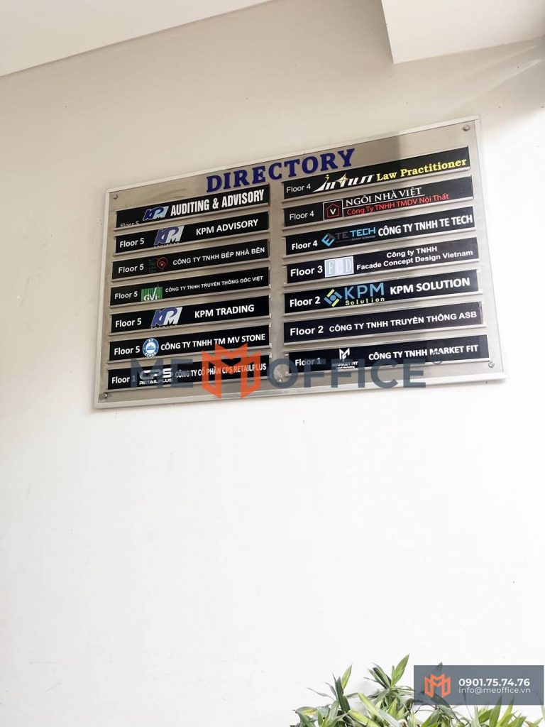 Bảng tên văn phòng cho thuê 3J Building (50A Tôn Thất Thuyết, Phường 16, Quận 4) - Hotline 0901.75.74.76