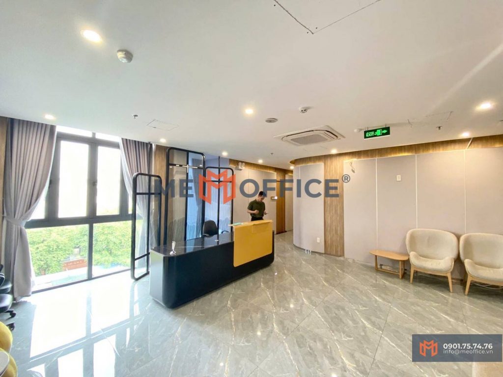 Sảnh lễ tân văn phòng cho thuê M.O.R.E 215 Nguyễn Văn Thủ (215 Nguyễn Văn Thủ, Phường Đa Kao, Quận 1) - Hotline 0901.75.74.76