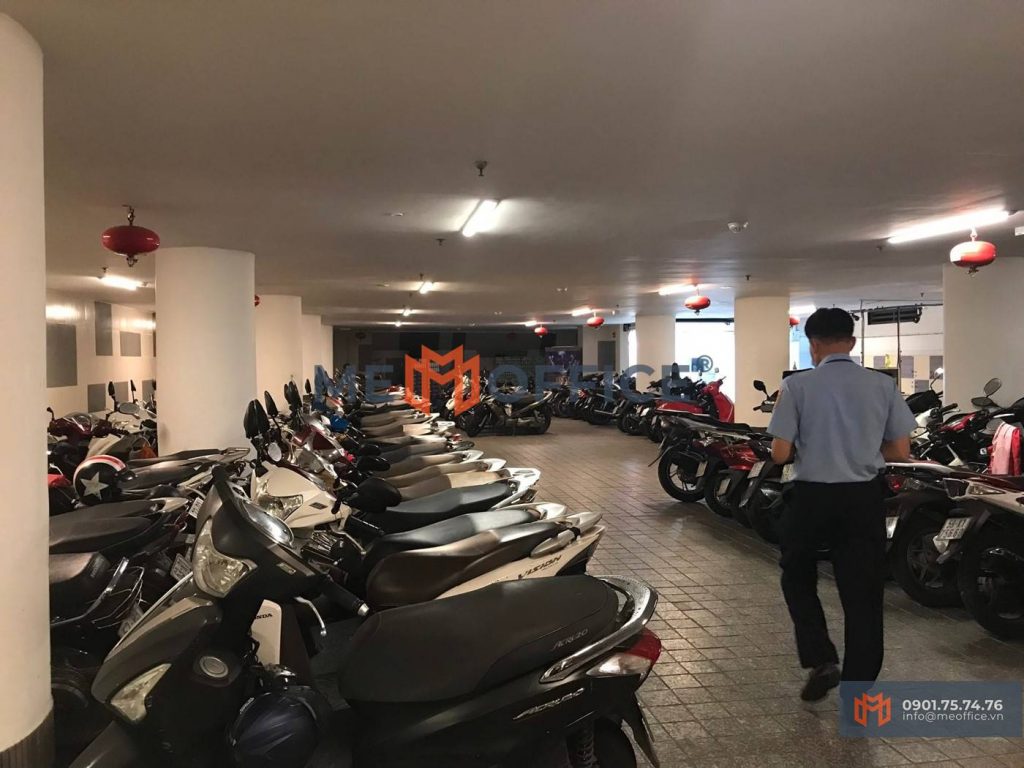 Hầm xe văn phòng cho thuê Metro 5 Building (648 Cách Mạng Tháng Tám, Phường 11, Quận 3) - Hotline 0901.75.74.76