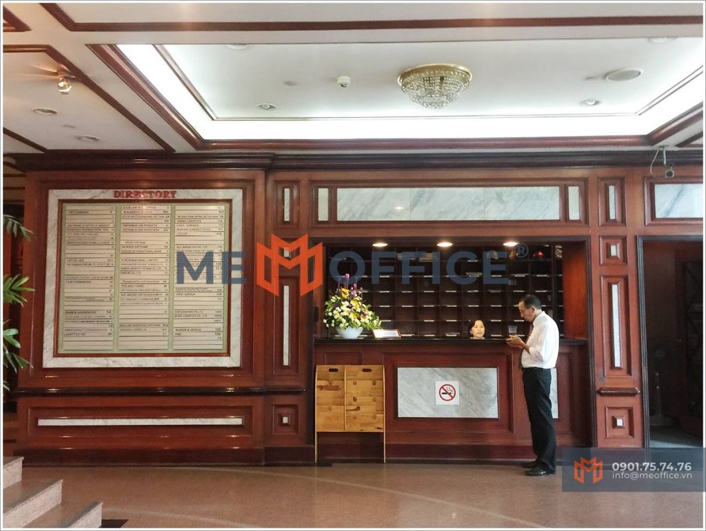 Sảnh lễ tân văn phòng cho thuê OSIC Building (8 Nguyễn Huệ, Phường Bến Nghé, Quận 1) - Hotline 0901.75.74.76