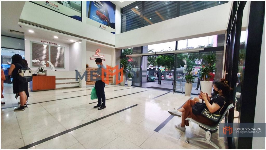 Sảnh lễ tân văn phòng cho thuê Ruby Tower (81-85 Hàm Nghi, Phường Nguyễn Thái Bình, Quận 1) - Hotline 0901.75.74.76