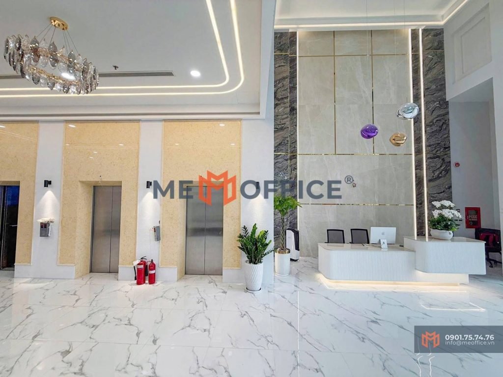 Sảnh lễ tân văn phòng cho thuê TGI Office (208 Nguyễn Trãi, Phường Phạm Ngũ Lão, Quận 1) - Hotline 0901.75.74.76