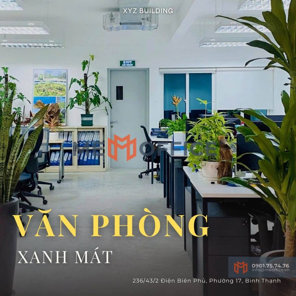 Sàn trống văn phòng cho thuê XYZ Building - 236.43.2 Điện Biên Phủ, Phường Gia Định, TP.HCM (Phường17, Quận Bình Thạnh) - Hotline 0901.75.74.76