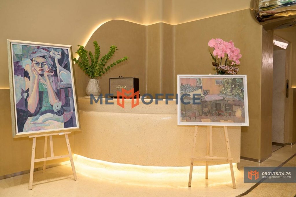 Sảnh lễ tân văn phòng cho thuê XYZ Building - 236.43.2 Điện Biên Phủ, Phường Gia Định, TP.HCM (Phường17, Quận Bình Thạnh) - Hotline 0901.75.74.76