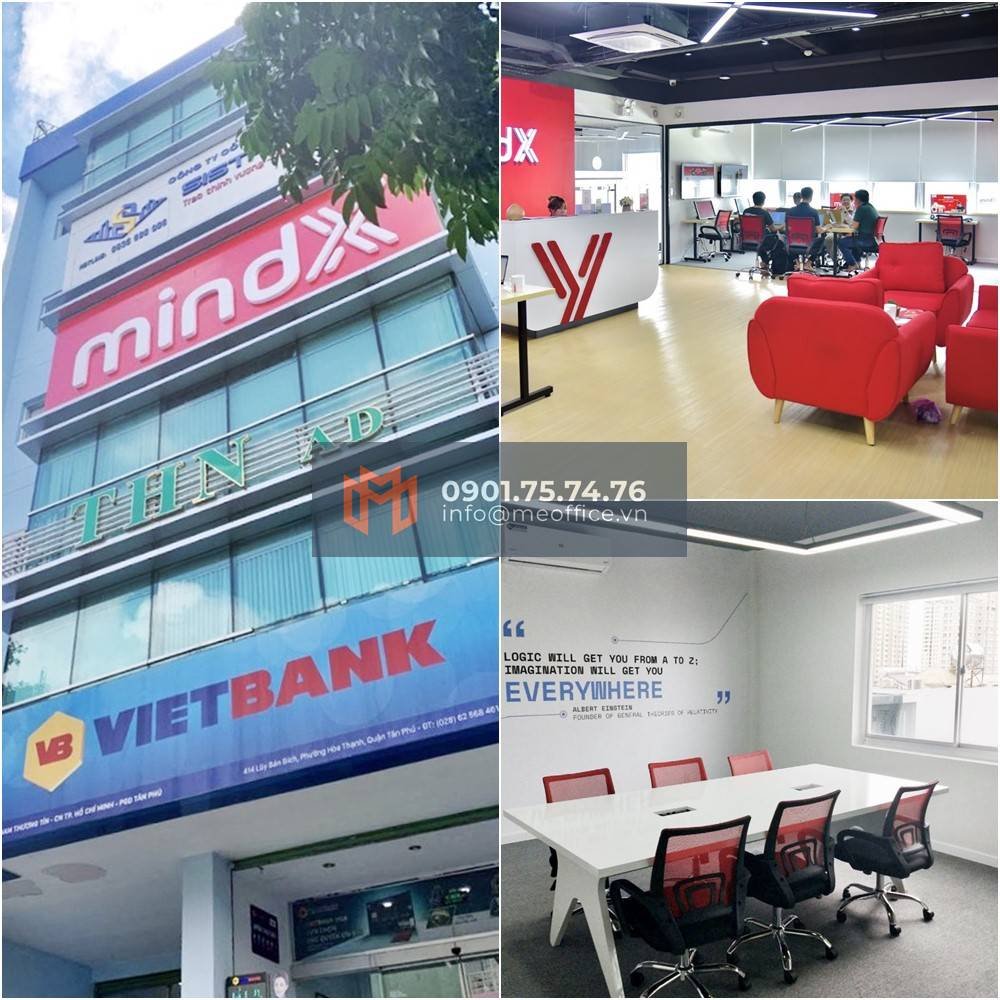 Văn phòng ảo Quận Tân Phú Tầng 3-4, ACB Building Tân Phú, 414 Luỹ Bán Bích, Phường Tân Phú, TP.HCM