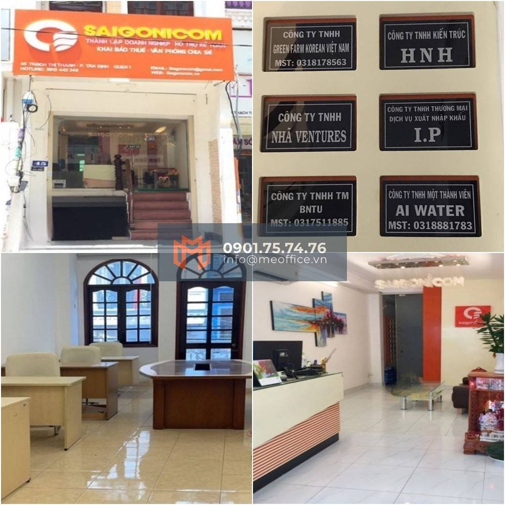 Văn phòng ảo Quận 1 tại Saigonicom Building, 45 Thạch Thị Thanh, Phường Tân Định, TP.HCM