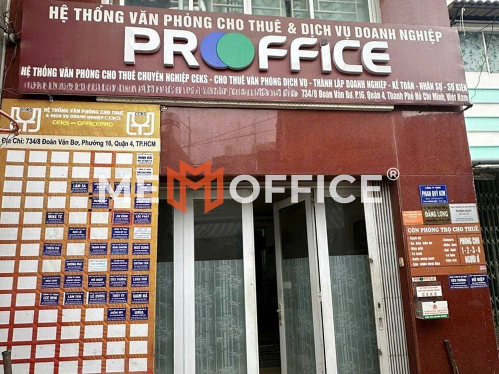 Văn phòng ảo Quận 4 tại Tòa nhà 734/8 Đoàn Văn Bơ, Phường Xóm Chiếu, TP.HCM