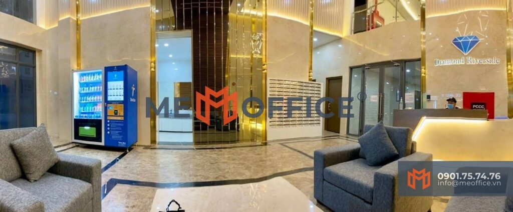 Tổng quan văn phòng cho thuê Diamond Riverside - 1646A Võ Văn Kiệt, Phường Phú Định, TP.HCM (P.16, Quận 8) - Hotline 0901.75.74.76